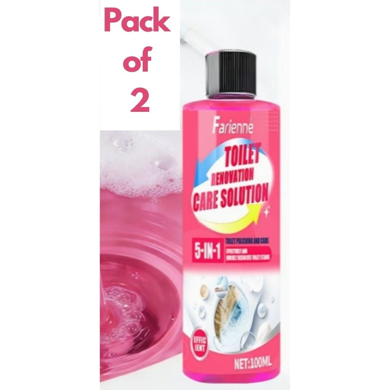 Toilet Renovation Care Solution 100 ml each Pack of 2